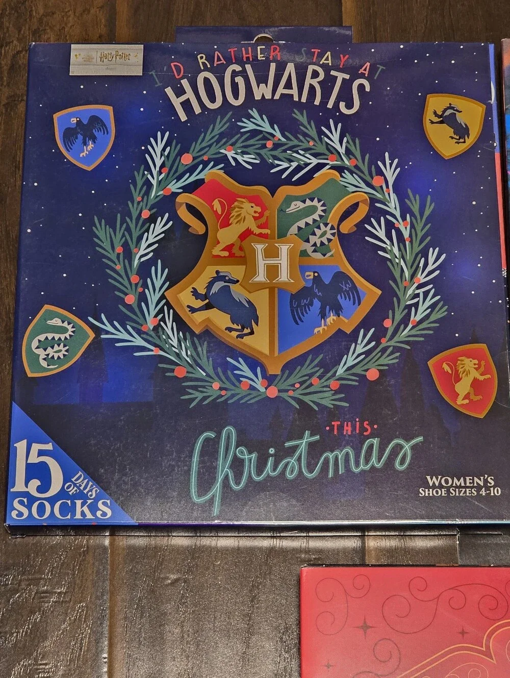 Harry Potter Hogwarts 15 Days of Socks 3 packs 45 socks womens men's gryffindor
